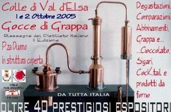 Gocce di grappa Colle val d'Elsa